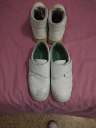 Lote Zapatos Seguridad Panter y Robusta Blancos