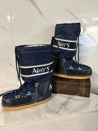 ADAY'S Stivali da Neve Blu/Nero Taglia 37