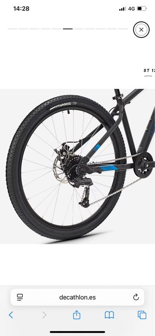 Espectacular Bicicleta Montaña Rockrider Azul