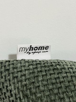 Cojines decorativos verde y terracota