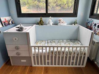 Cuna convertible y armario Ros
