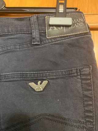 Pantalón Armani Gris Hombre