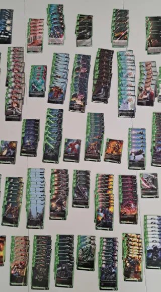 Cartas Gundam TCG (C, U, R) Verdes