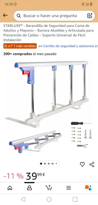 Barandilla anticaída Ancianos y Niños
