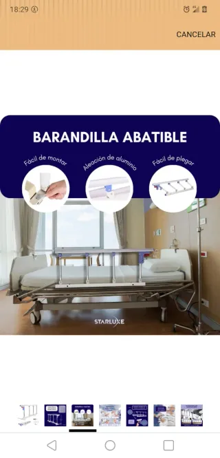 Barandilla anticaída Ancianos y Niños