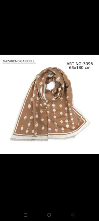 Sciarpa Nazareno Gabrielli 65x180 cm