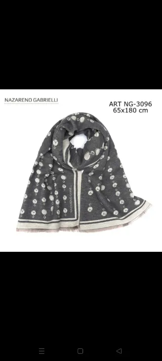 Sciarpa Nazareno Gabrielli 65x180 cm