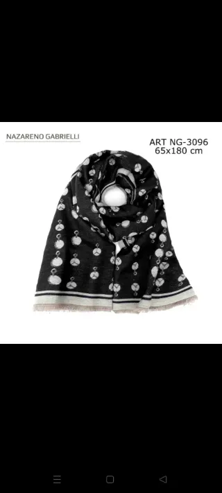 Sciarpa Nazareno Gabrielli 65x180 cm