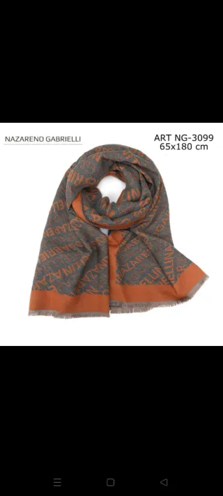 Sciarpa Nazareno Gabrielli 65x180 cm