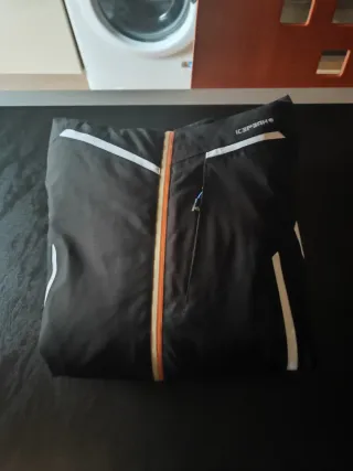 Giubbotto da sci nero e arancione Taglia M