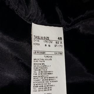 Giacca Sisley Uomo Tg M