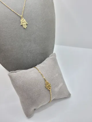 Conjunto Mano de Fátima Acero Quirúrgico