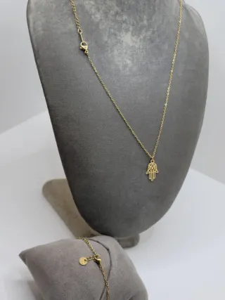 Conjunto Mano de Fátima Acero Quirúrgico