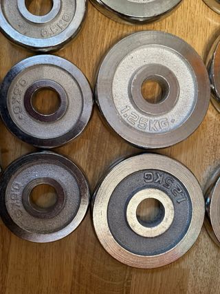 Kit Pesas Cromadas 15kg Ajustables.