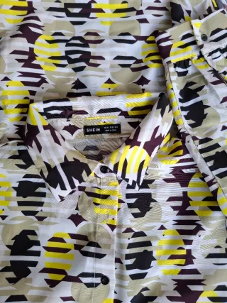 Vestido camisero estampado de Shein