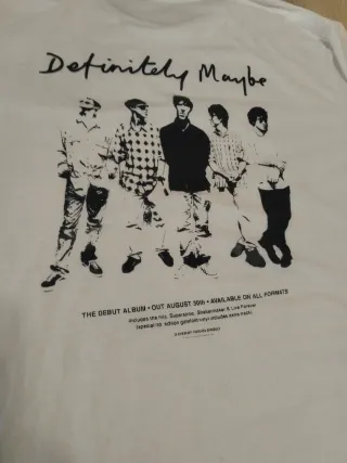 Camiseta Oasis promo album Definitely Maybe