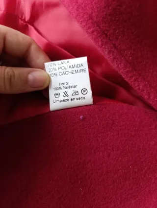 Abrigo Granate Talla 44