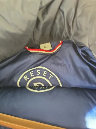 Chaqueta plumífero Reset azul Talla XL