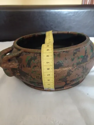 Macetero de cerámica rústico