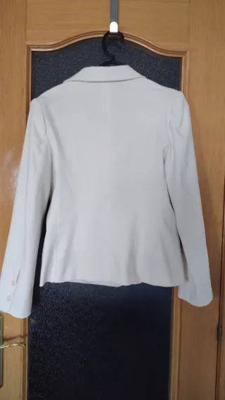 Chaqueta de traje blanca