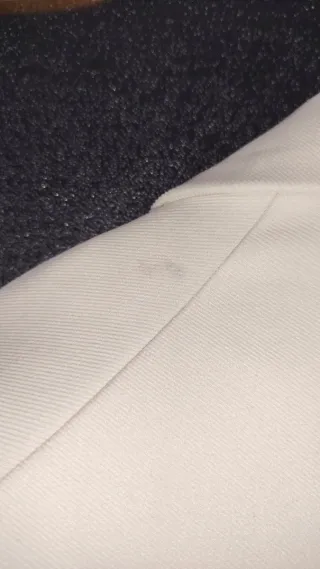 Chaqueta de traje blanca