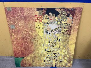 Cuadro estilo Klimt tela dorada