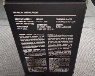 Altavoz Marshall Emberton II Bluetooth