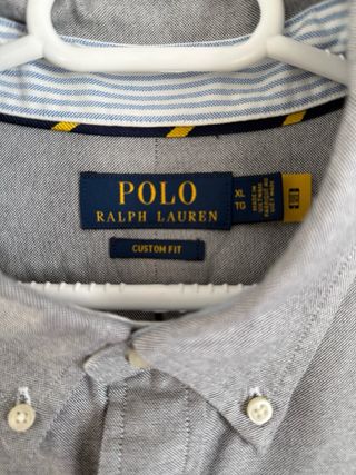 Camisa Polo Ralph Lauren XL Gris Original