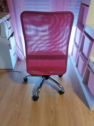 Silla de escritorio infantil rosa