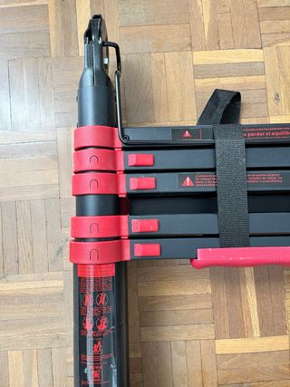 Escalera telescópica aluminio 379x67.5x11 Homcom