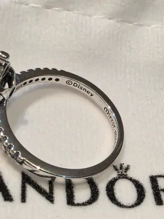 Anillo Pandora Disney Corazón Rojo Plata 925