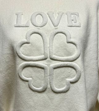 Jersey blanco LOVE corazón T-M