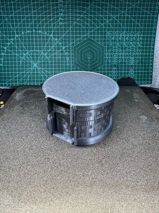 Torre de dados plegable impresa 3D