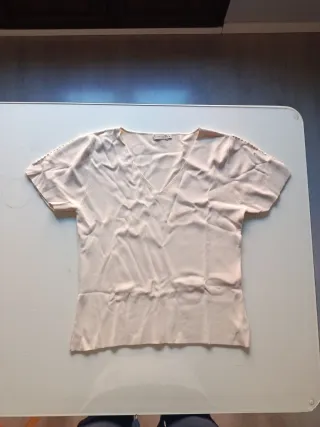 Camiseta Cortefiel Mujer Talla M Beige