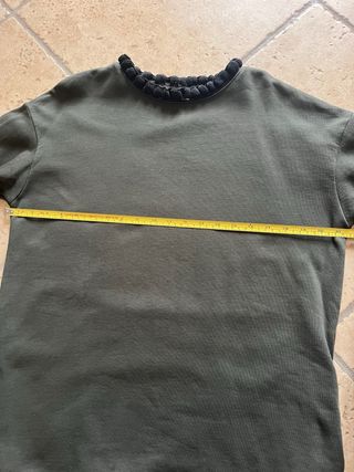 Abito felpa con ricami floreali