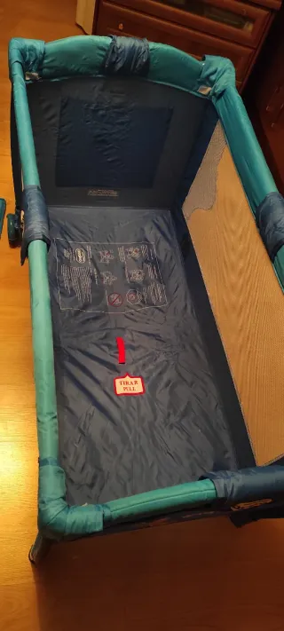 Cuna de viaje Asalvo azul