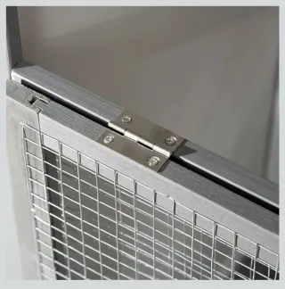 Pajarera Voladera Gris y Blanca