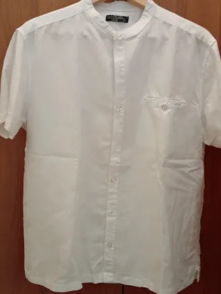 Camisa blanca manga corta LOSAN