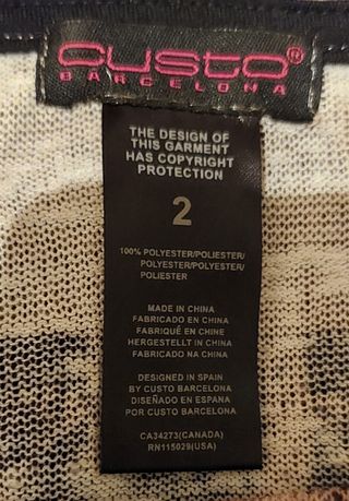 Vestido Custo Barcelona Talla 2