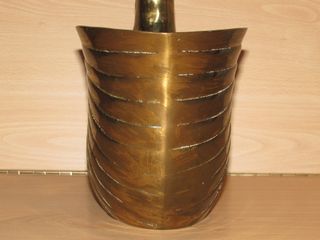 Centro mesa jarrón jardinera cisne dorado años 50