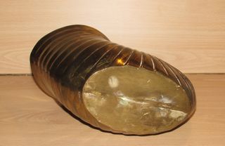 Centro mesa jarrón jardinera cisne dorado años 50