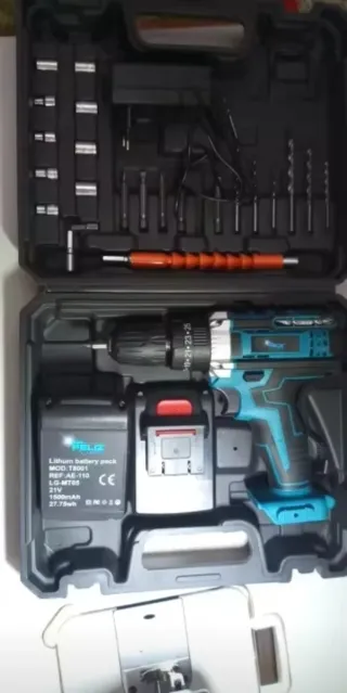 TALADRO ATORNILLADOR + 2 BATERIAS