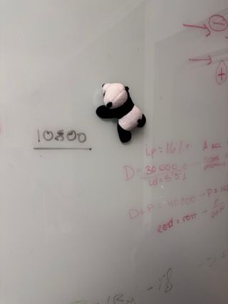 Pizarra de cristal blanca