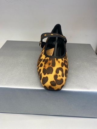 Manoletina leopardo con tira