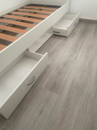 Cama individual 90cm con cajones