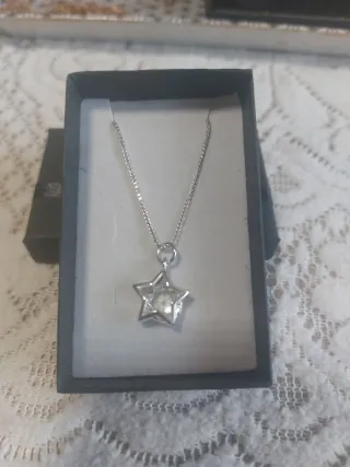 Cadena plata 925 con colgante estrella