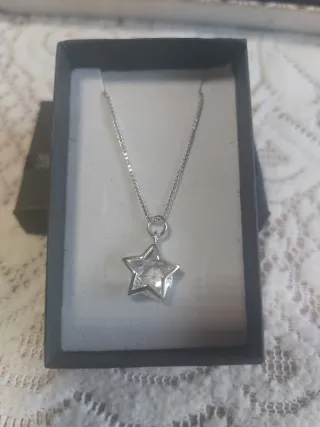 Cadena plata 925 con colgante estrella