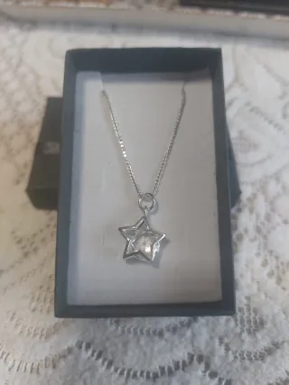 Cadena plata 925 con colgante estrella