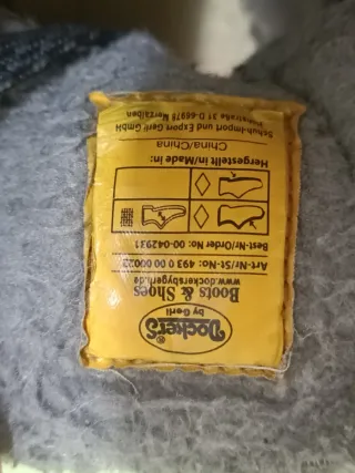 Botas Dockers Negras Talla 38