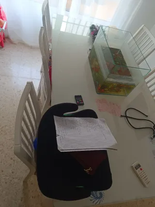 Mesa Comedor Blanca IKEA Cristal